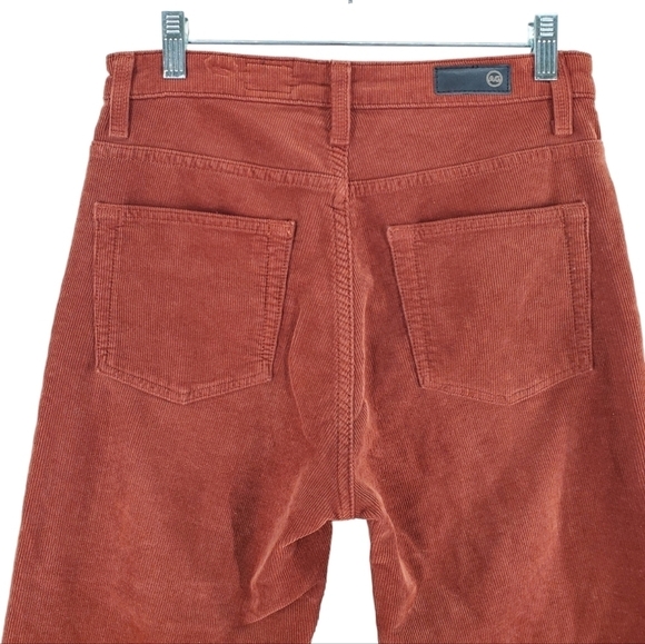 AG Adriano Goldschmied Rhett Corduroy Pants Ws 27 Hi Rise Straight 29x27 Adult - Picture 8 of 12